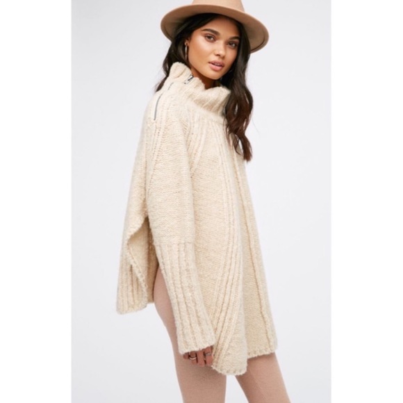 Free People Sweaters - Free People Turtleneck Zip Sweater
